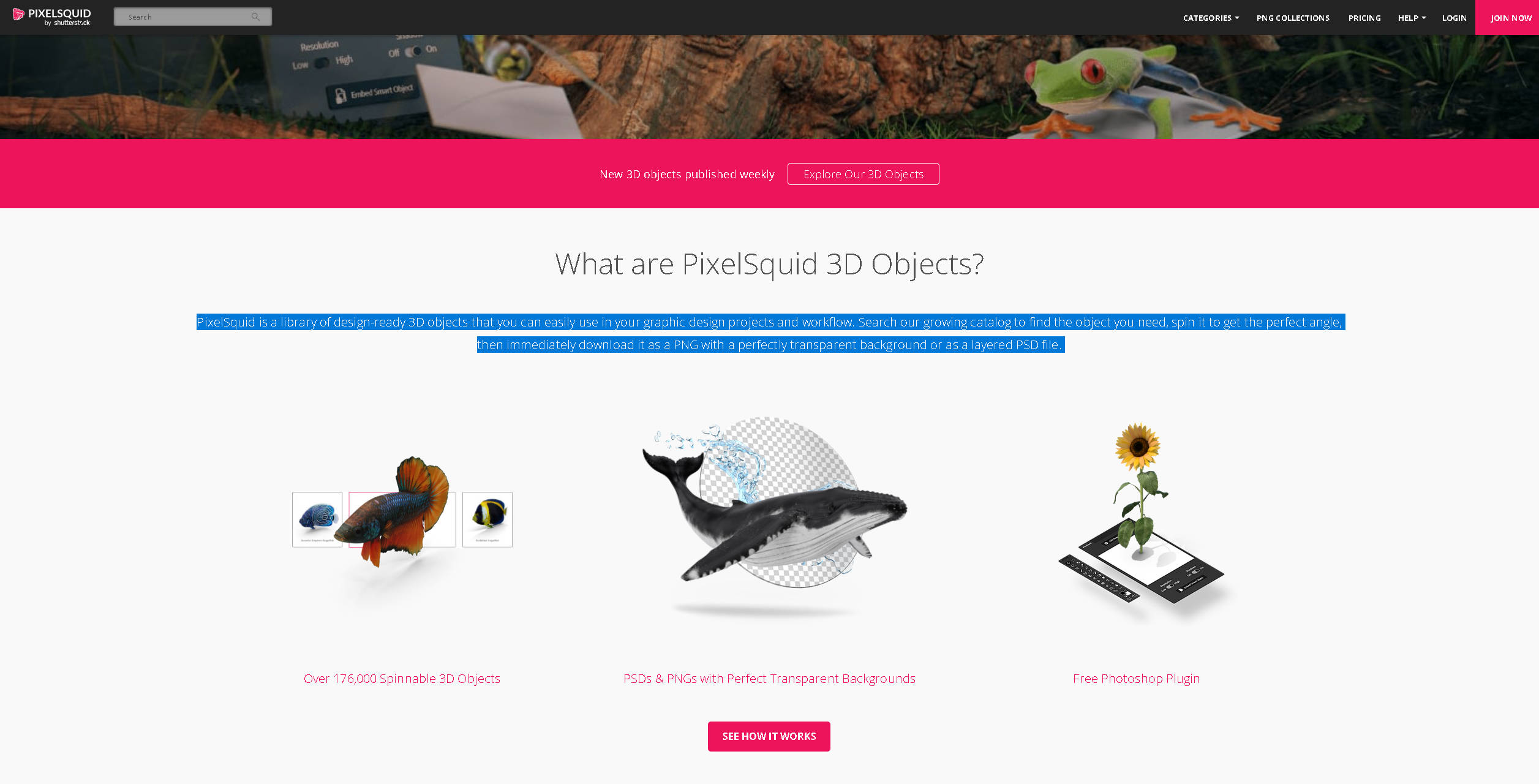 【网站】PixelSquid: 3D Content for Graphic Designers Photoshop